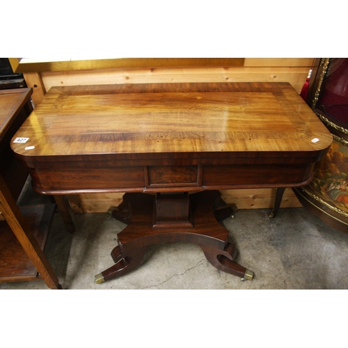 427 - GEORGIAN MAHOGANY CARD TABLE