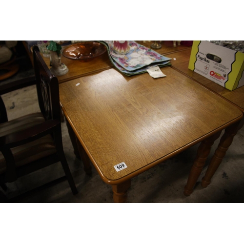 509 - PINE TABLE WITH THE OPTION OF 2 MORE