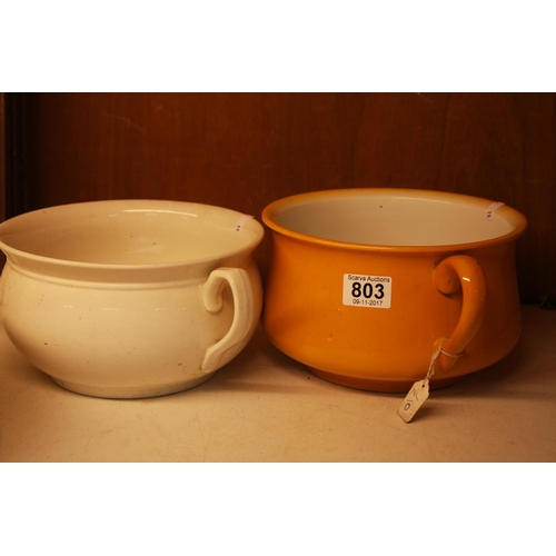 803 - 2 CHAMBER POTS