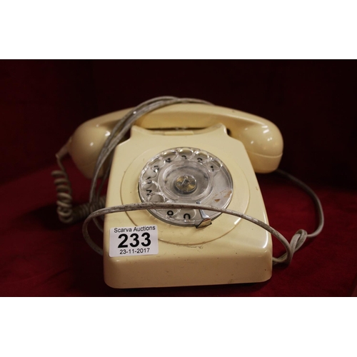 233 - CREAM TELEPHONE