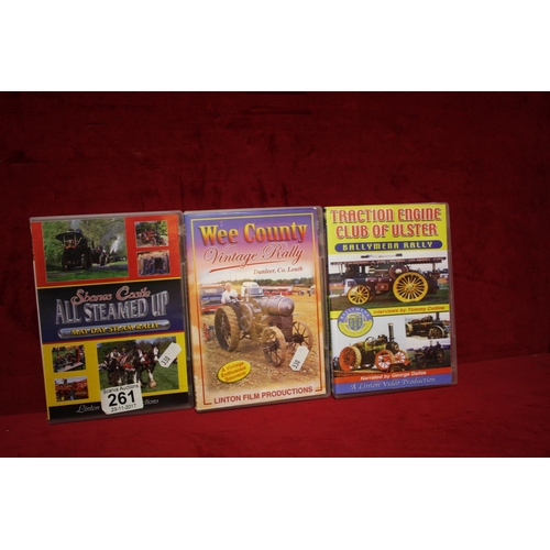 261 - 3 VINTAGE VEHICLE DVDS