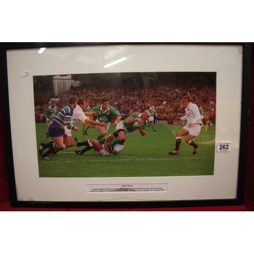 262 - KEITH WOOD RUGBY PRINT