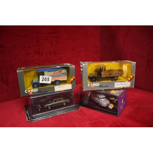 265 - 4 BOXED MODEL VEHICLES