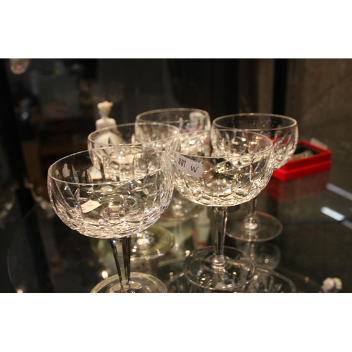 295 - 5 WATERFORD CRYSTAL SUNDAE DISHES