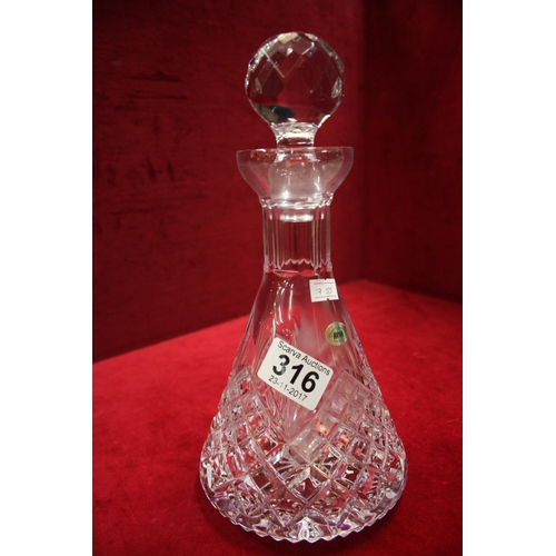 316 - TYRONE CRYSTAL DECANTER