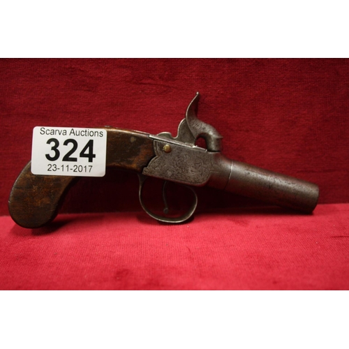 324 - PERCUSSION CAPPED POCKET PISTOL