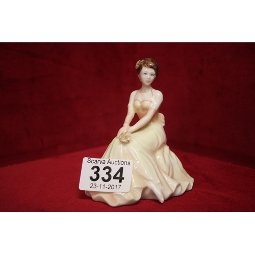 334 - COALPORT FIGURINE LOVES DREAM