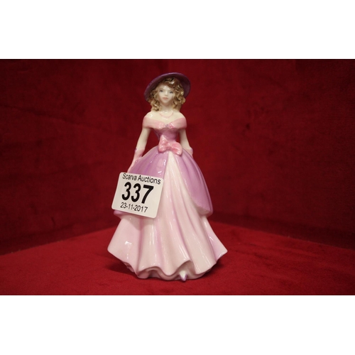 337 - COALPORT FIGURINE VIOLET