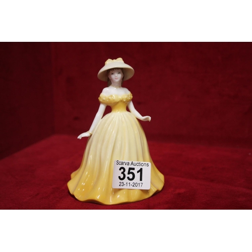 351 - COALPORT FIGURINE ABBIE