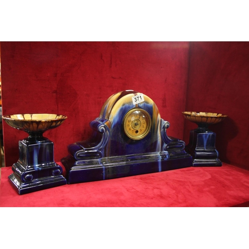 371 - ART DECO CLOCK SET