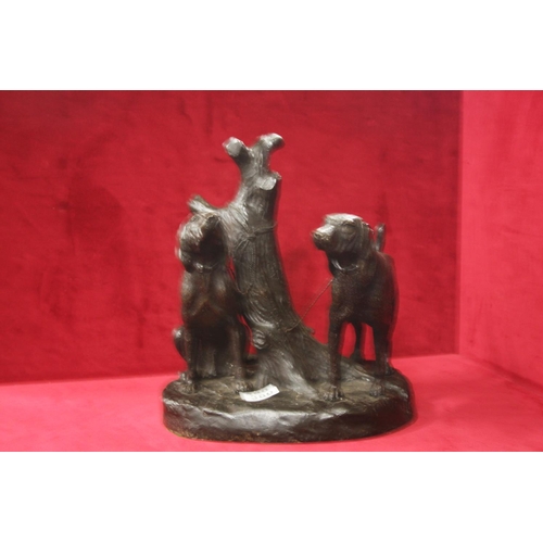 380 - BRONZE DOGS ORNAMENT