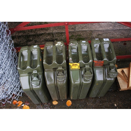 51 - JERRY CANS X 4