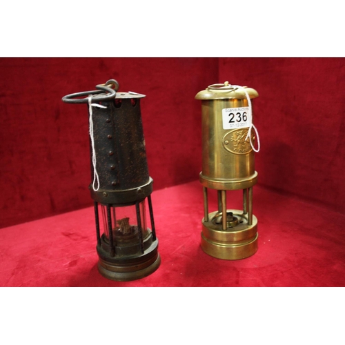 236 - 2 MINERS LAMPS