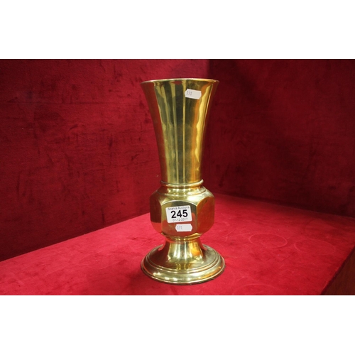 245 - BRASS VASE