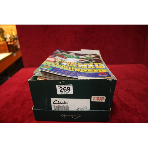 269 - BOX OF NORTHERN IRELAND FOOTBALL PROGRAMS