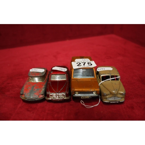 275 - 4 MODEL VEHICLES