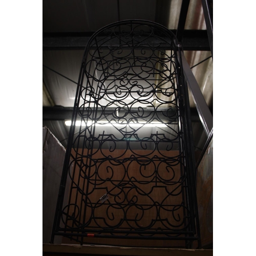 283 - METAL WINE RACK