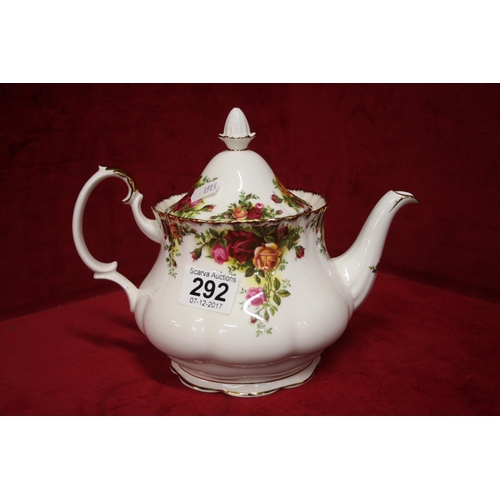 292 - OLD COUNTRY ROSE TEA POT