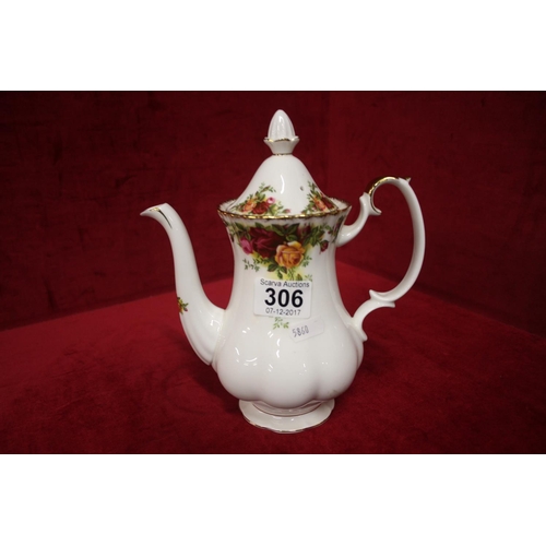 306 - OLD COUNTRY ROSE COFFEE POT