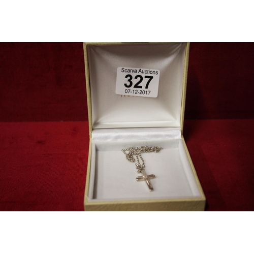 327 - SILVER CRUCIFIX