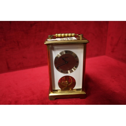 345 - BRASS CARRIAGE CLOCK