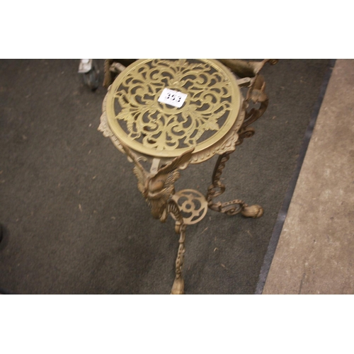 353 - BRASS PLANT STAND