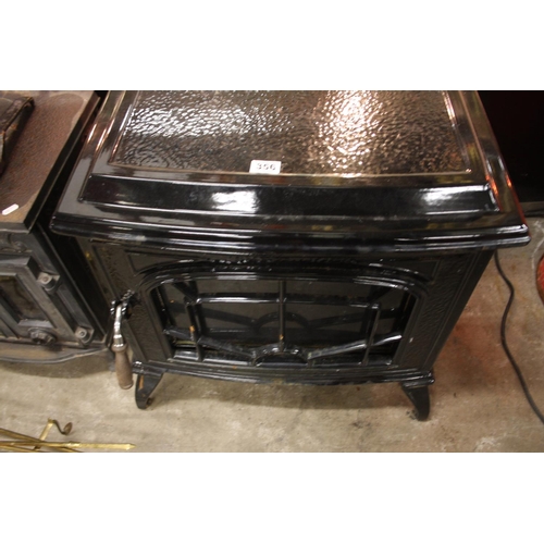 356 - BLACK CAST STOVE