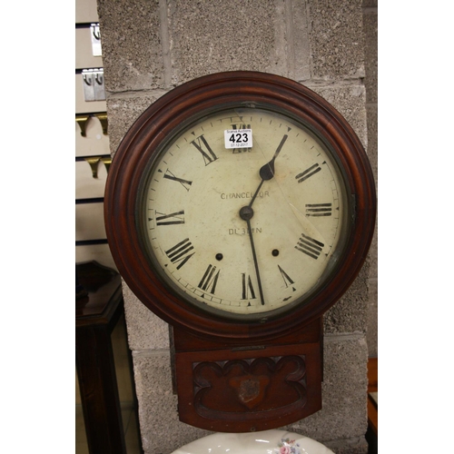 423 - CHANCELLOR OF DUBLIN DROP DIAL CLOCK