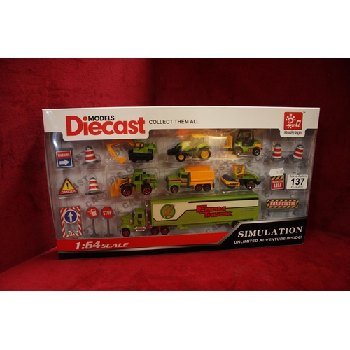 137 - BOX SET OF DIECAST VEHICLES