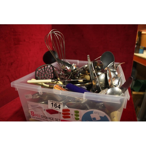 164 - BOX OF CUTLERY