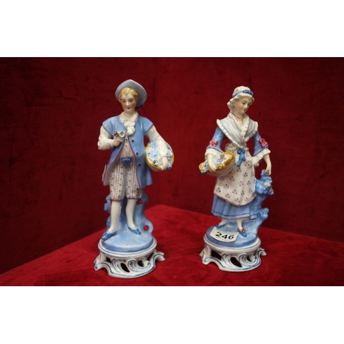 246 - PAIR OF 19TH CENTURY FIGURES