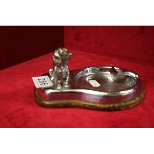 286 - SILVER PLATED ASHTRAY