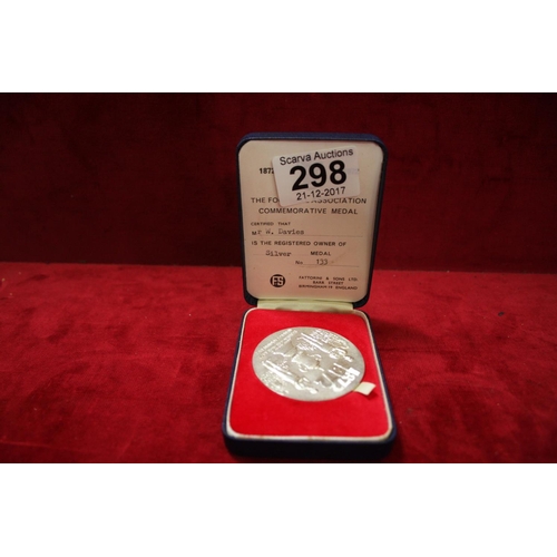 298 - SILVER FOOTBALL ASSOCIATION MEDAL