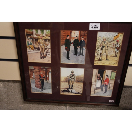 325 - FRAMED MILITARY PRINT