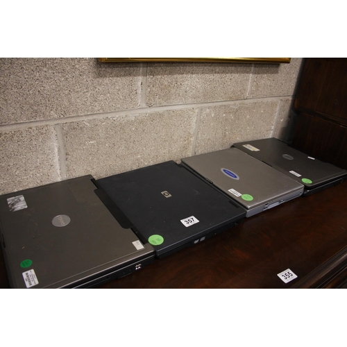 357 - 4 LAPTOPS