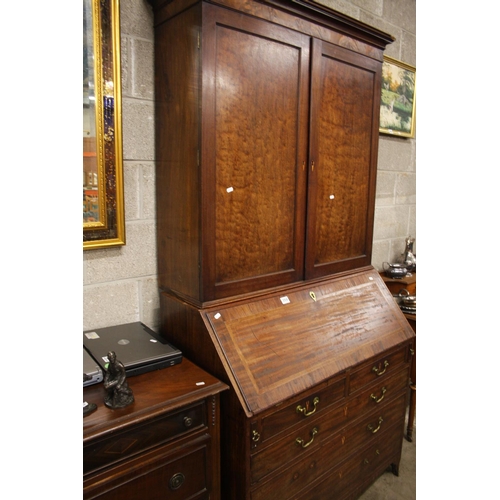 359 - GEORGIAN BUREAU BOOKCASE