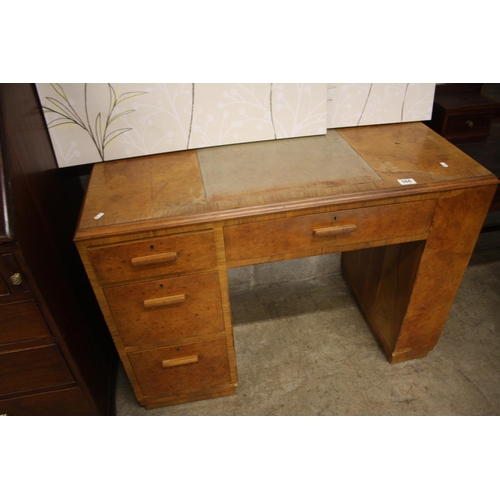 366 - ART DECO WALNUT WRITING DESK