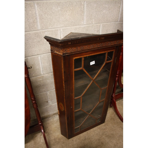 370 - VICTORIAN HANGING CORNER CUPBOARD