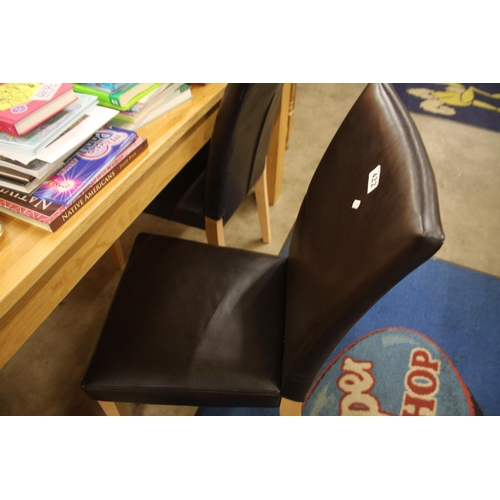 422 - 2 LEATHER CHAIRS