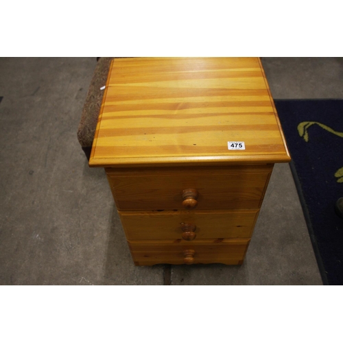 475 - PINE BEDSIDE LOCKER