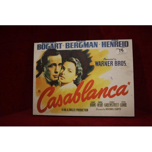 76 - CASA BLANCA SIGN