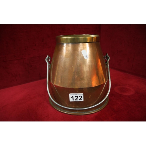 122 - COPPER CREAMERY BUCKET