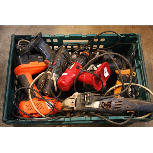 108 - BOX OF POWER TOOLS