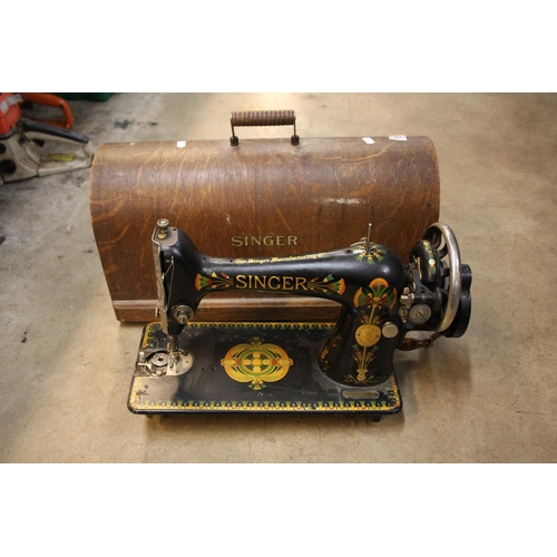 187 - OLD SEWING MACHINE