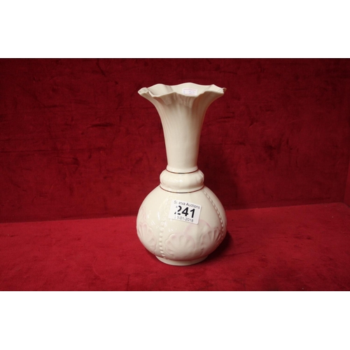 241 - BELLEEK POTTERY VASE