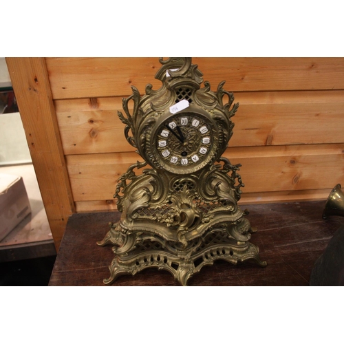 309 - BRASS CLOCK