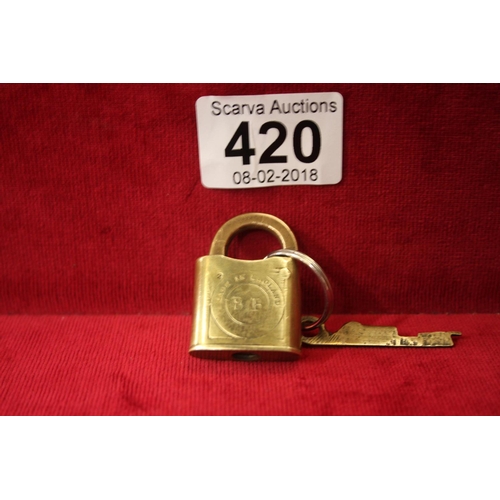 420 - DB PADLOCK & KEY