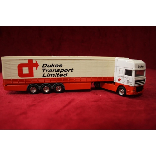 461 - DUKES TRANSPORT CURTAINSIDER WITH DAF TRACTOR UNIT