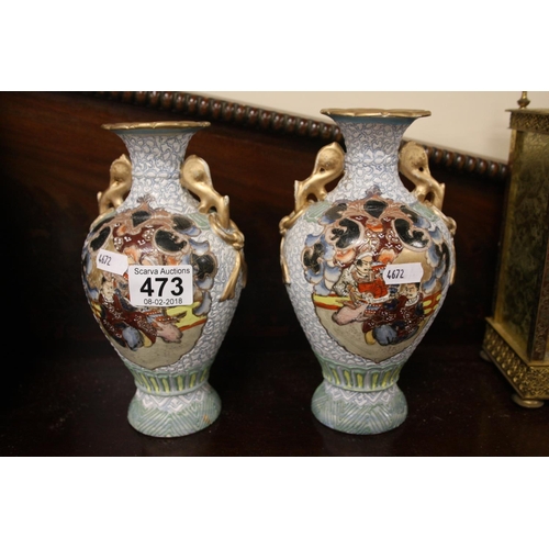 473 - 19TH CENTURY IMARI VASES