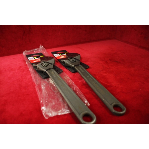 207 - PAIR OF ADJUSTABLE WRENCHES